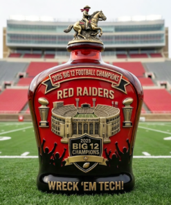 Texas Tech Red Raiders 2025 Big 12 Championships Commemorative Edition Whiskey Bottle Texas Tech Red Raiders 2025 Big 12 Championships Commemorative Edition Whiskey Bottle