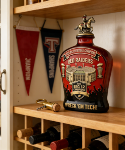 Texas Tech Red Raiders 2025 Big 12 Championships Commemorative Edition Whiskey Bottle