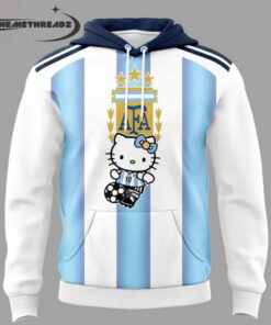 Argentina National Soccer FIFA World Cup 2026 Hello Kitty Hoodie & Tee Argentina National Soccer FIFA World Cup 2026 Hello Kitty Hoodie & Tee