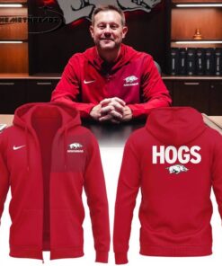 Arkansas Razorbacks Coach Ryan Silverfield 2026  Zip Hoodie