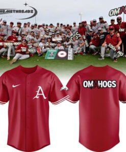 Arkansas Razorbacks New Omahogs Baseball Red Jersey