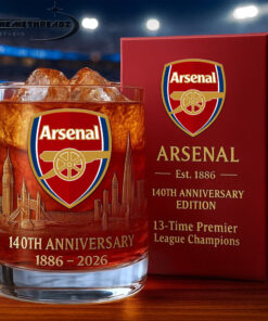 Arsenal 140th Years Anniversary Whiskey Glass