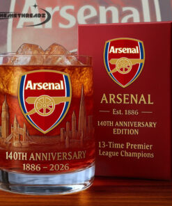 Arsenal 140th Years Anniversary Whiskey Glass