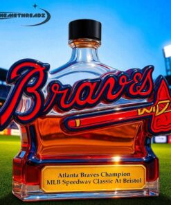 Atlanta Braves Champion MLB Speedway Limited Edition Whiskey Bottle