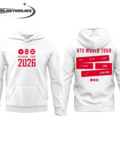 BTS Arirang World Tour 2026 White Hoodie/Tee/Sweatshirt