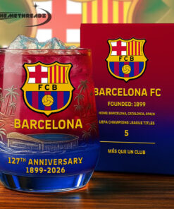 Barcelona 127th Years Anniversary Whiskey Glass