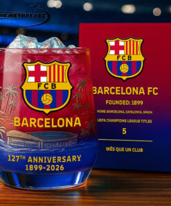 Barcelona 127th Years Anniversary Whiskey Glass