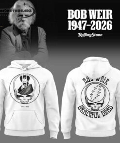 Beautiful Dead Bob Weir In Loving Memory Edition White Hoodie & Tee