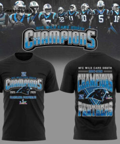 Carolina Panthers Nfc Wild Card South Champions Hoodie & Tee