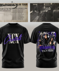 Charli XCX Music, Fashion, Film Tour Tee 2026 Edition