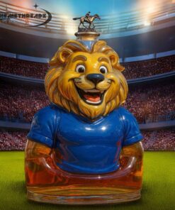Chelsea FC Blue Lion Whiskey Bottle – 2025 Champion Decanter Awesome for Soccer Fans & Bar Display