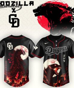 Chunichi Dragons Special Godzilla Minus Zero  Baseball Jersey