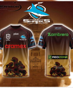 Cronulla Sharks Anzac Day Limited Edition T-shirt