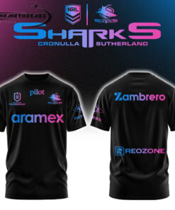 Cronulla Sharks Mens Las Vegas Warm Up Limited Edition Hoodie & Tee