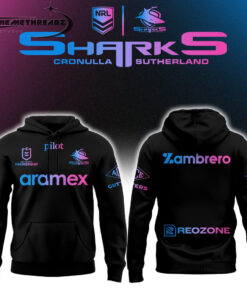 Cronulla Sharks Mens Las Vegas Warm Up Limited Edition Hoodie & Tee