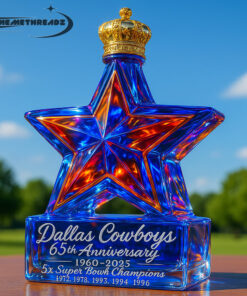 Dallas Cowboys 65th Anniversary Whiskey Bottle