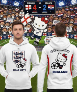 England Football 2026 World Cup Hello Kitty Night Hoodie & Tee