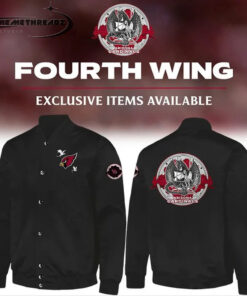 Fourth Wing x Arizona Cardinals Baseball Jacket Fourth Wing x Arizona Cardinals Baseball Jacket