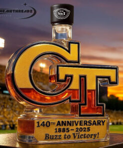 Georgia Tech Yellow Jackets 140th Anniversary “Buzz to Victory!” Whiskey Bottle