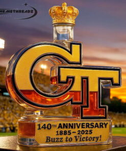 Georgia Tech Yellow Jackets 140th Anniversary “Buzz to Victory!” Whiskey Bottle