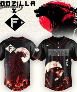 Hokkaido Nippon-Ham Fighters Special Godzilla Minus Zero  Baseball Jersey