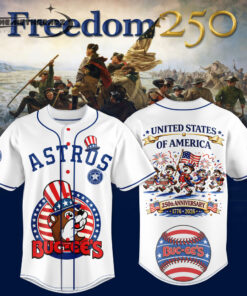 Houston Astros Independence Day 2026 – 250th Anniversary United States Of America Baseball Jersey