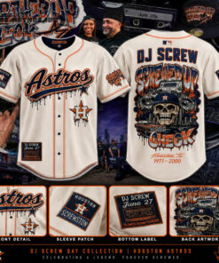 Houston Astros x DJ Screw Edition Baseball Jersey
