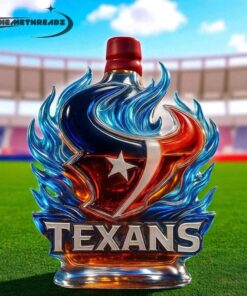 Houston Texans Fire of the Lone Star Limited Edition Whiskey Bottle