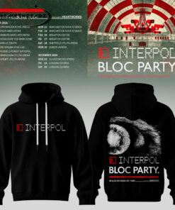 Interpol X Bloc Party – UK & EU Tour 2026 Limited Edition Hoodie & Tee