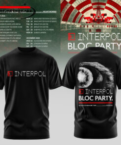 Interpol X Bloc Party – UK & EU Tour 2026 Limited Edition Hoodie & Tee