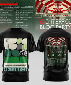 Interpol X Bloc Party – UK & EU Tour 2026 New Hoodie & Tee
