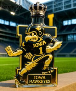 Iowa Hawkeyes Mascot Limited Edition Whiskey Bottle