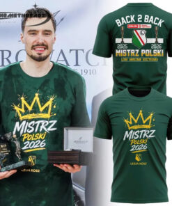 Legia Warsaw Basketball Polish Champions 2026 T-shirt