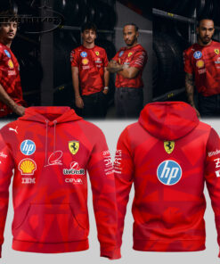 Lewis Hamilton Ferrari Signature – Hoodie & Tee