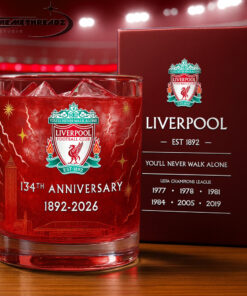 Liverpool 134th Years Anniversary Whiskey Glass