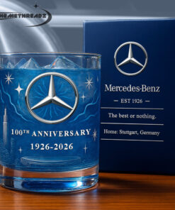 Mercedes Benz 100th Years Anniversary Whiskey Glass