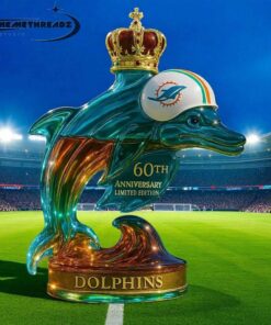 Miami Dolphins Team Spirit 60th Anniversary Limited Edition Whiskey Bottle