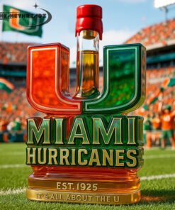 Miami Hurricanes “It’s All About The U” Limited Edition Whiskey Bottle