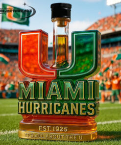 Miami Hurricanes “It’s All About The U” Limited Edition Whiskey Bottle