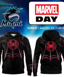 Miami Marlins Marvel Night Spider-Man Miles Morales Hoodie – Limited Edition