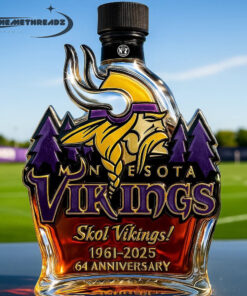 Minnesota Vikings 64th Anniversary Commemorative Edition Whiskey Bottle