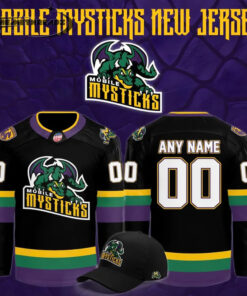 Mobile Mysticks 2026 New Black Custom Hockey Jersey