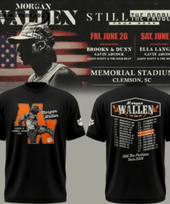Morgan Wallen x Clemson Tigers Football βStill The Problem Tour 2026β Memorial Stadium Black Shirt Morgan Wallen x Clemson Tigers Football βStill The Problem Tour 2026β Memorial Stadium Black Shirt