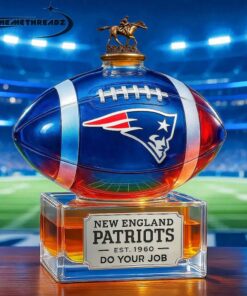 New England Patriots Legacy of the Patriots Whiskey Bottle