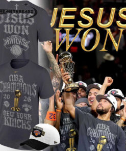 New York Knicks 2026 NBA Champions Jesus Won T-Shirt
