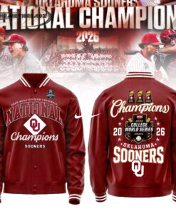 Oklahoma Baseball 2026 National Champions Baseball Jacket