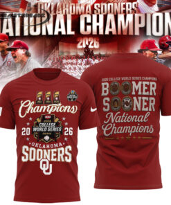 Oklahoma Baseball 2026 National Champions Hoodie/Tee/Sweatshirt Oklahoma Baseball 2026 National Champions Hoodie/Tee/Sweatshirt