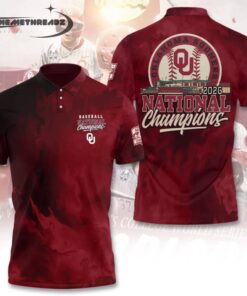 Oklahoma Baseball 2026 National Champions Limited Edition Polo