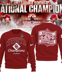 Oklahoma Baseball 2026 National Champions New Version Hoodie/Tee/Sweatshirt