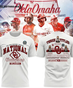 Oklahoma Sooners 2026 NCAA Baseball National Champions Locker Room Tee